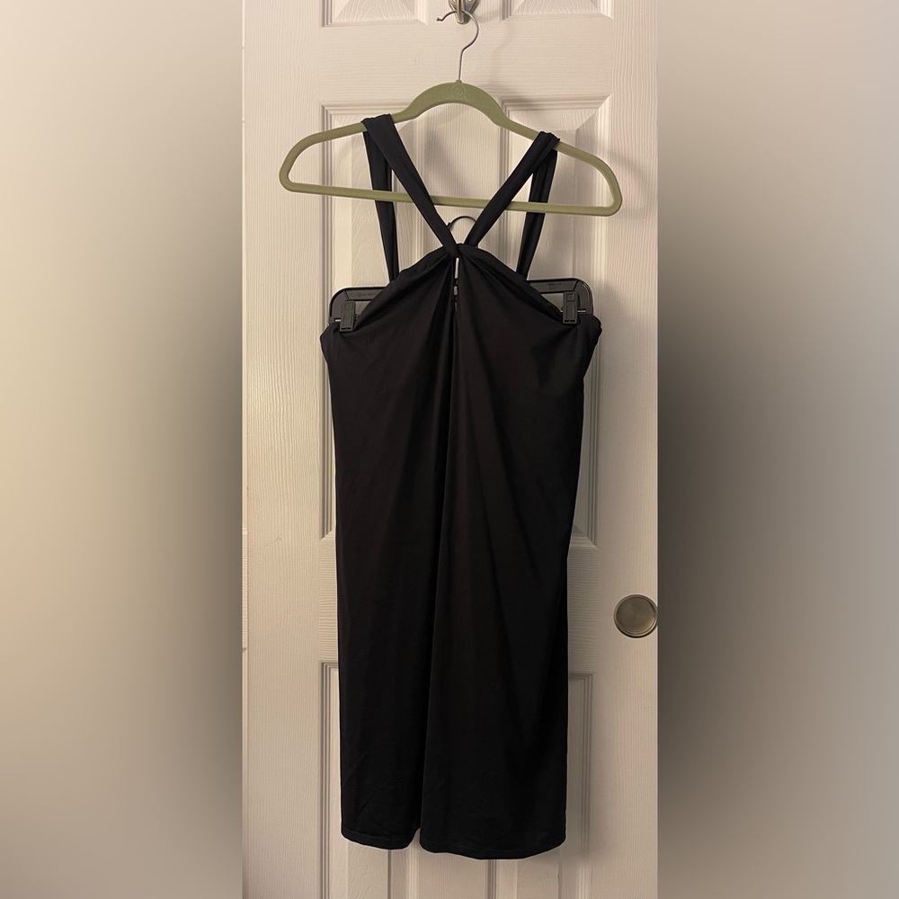 Athleta Kiki Swim Black Dress SIZE M